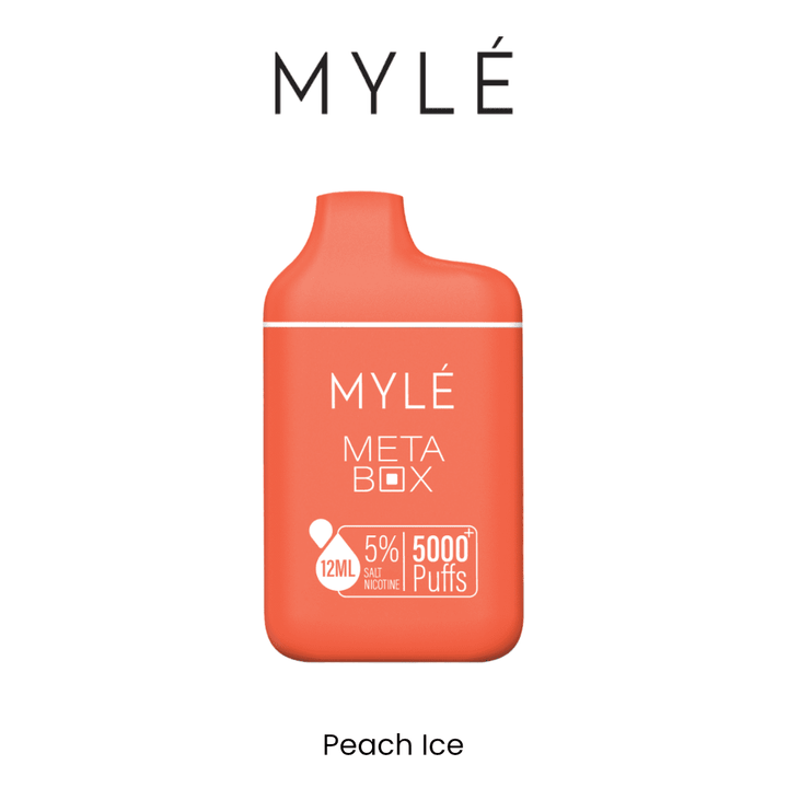 MYLE - META BOX RECHARGEABLE DISPOSABLE (5000 PUFFS - 5%) | Vapors R Us LLC