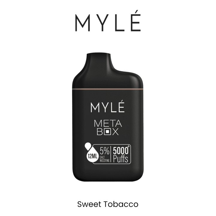 MYLE - META BOX RECHARGEABLE DISPOSABLE (5000 PUFFS - 5%) | Vapors R Us LLC