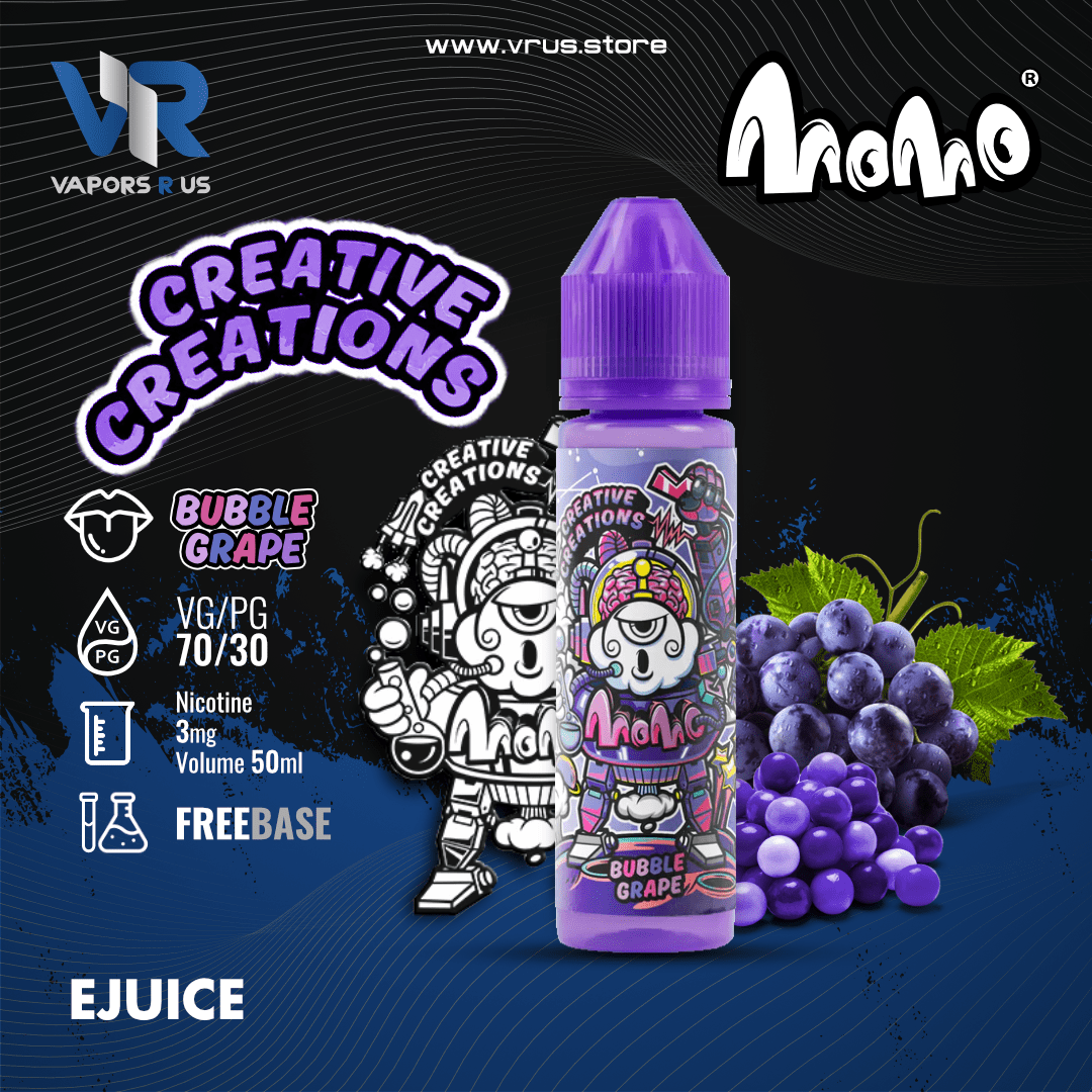 MOMO - Bubble Grape 3mg 50ml | Vapors R Us LLC