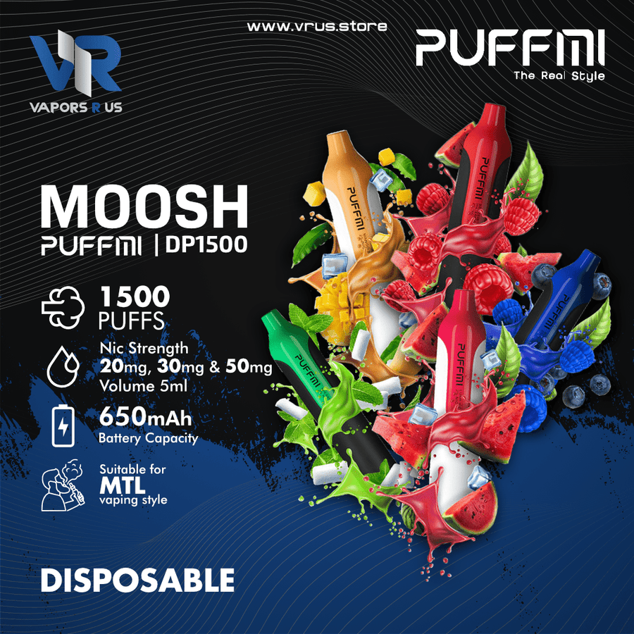 MOOSH - PUFFMI Disposable Pen (1500 Puffs) | Vapors R Us LLC