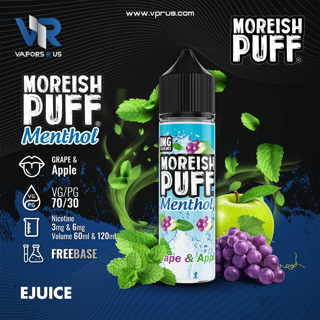 MOREISH PUFF MENTHOL - Grape Apple | Vapors R Us LLC