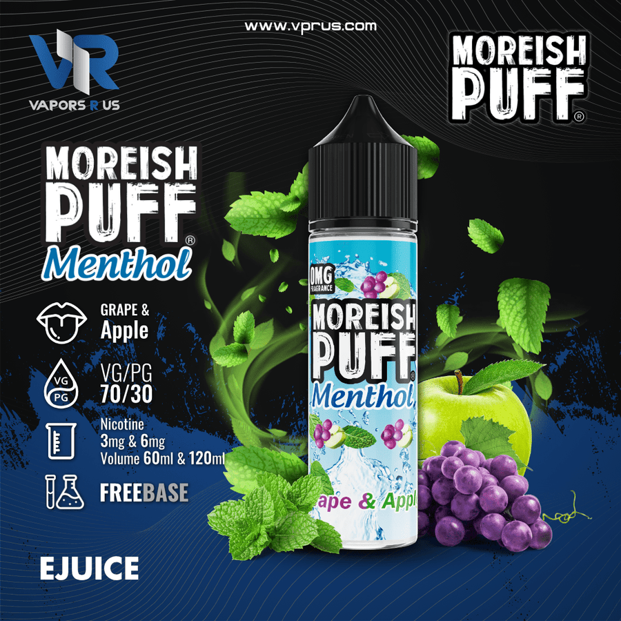 MOREISH PUFF MENTHOL - Grape Apple | Vapors R Us LLC