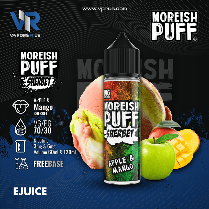 MOREISH PUFF SHERBET - Apple Mango | Vapors R Us LLC