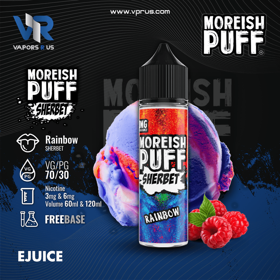 MOREISH PUFF SHERBET - Rainbow | Vapors R Us LLC