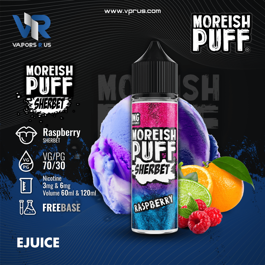 MOREISH PUFF SHERBET - Raspberry | Vapors R Us LLC