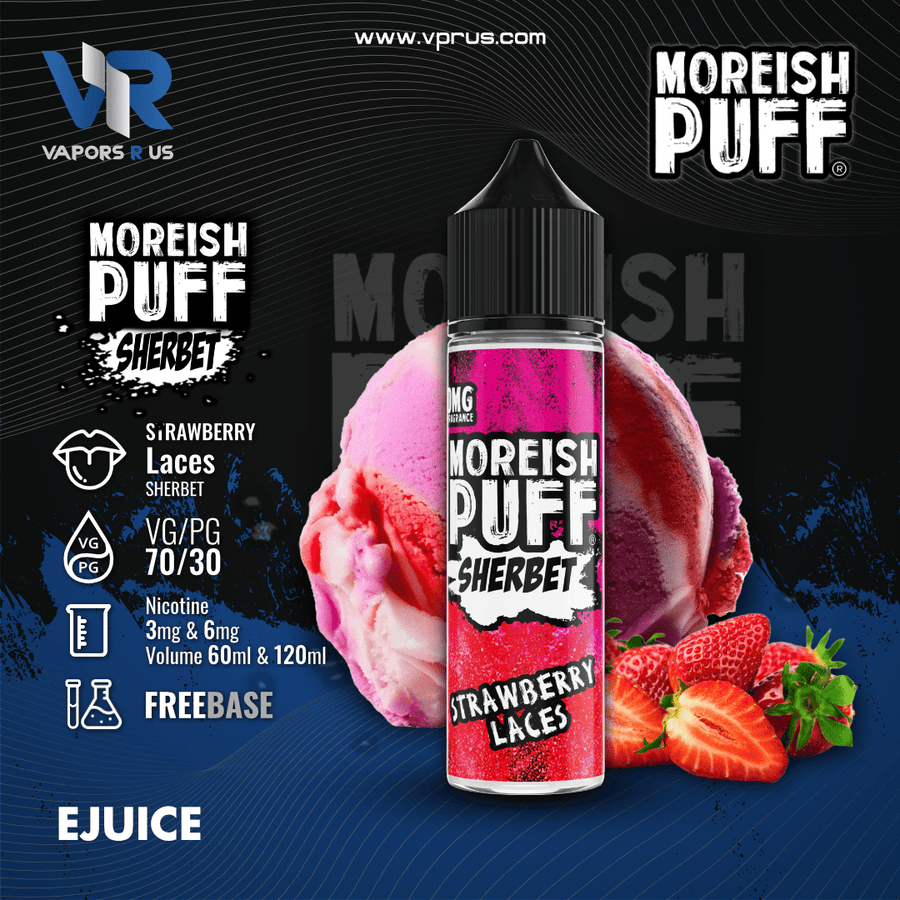 MOREISH PUFF SHERBET - Strawberry Laces | Vapors R Us LLC