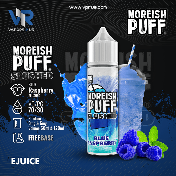 MOREISH PUFF SLUSHED - Blue Raspberry | Vapors R Us LLC