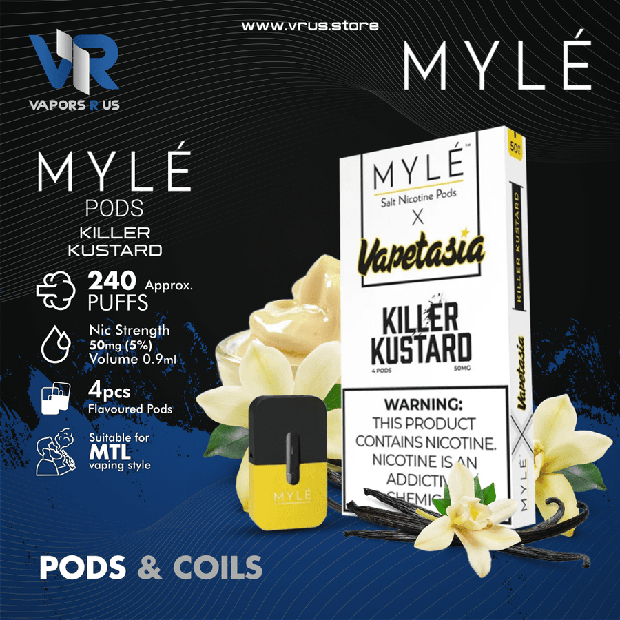 MYLE POD - Vapetasia Killer Kustard | Vapors R Us LLC