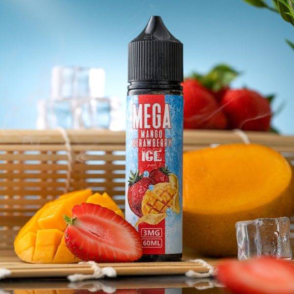 GRAND ELIQUIDS -  Mega Mango Strawberry  ice  60ml | Vapors R Us LLC