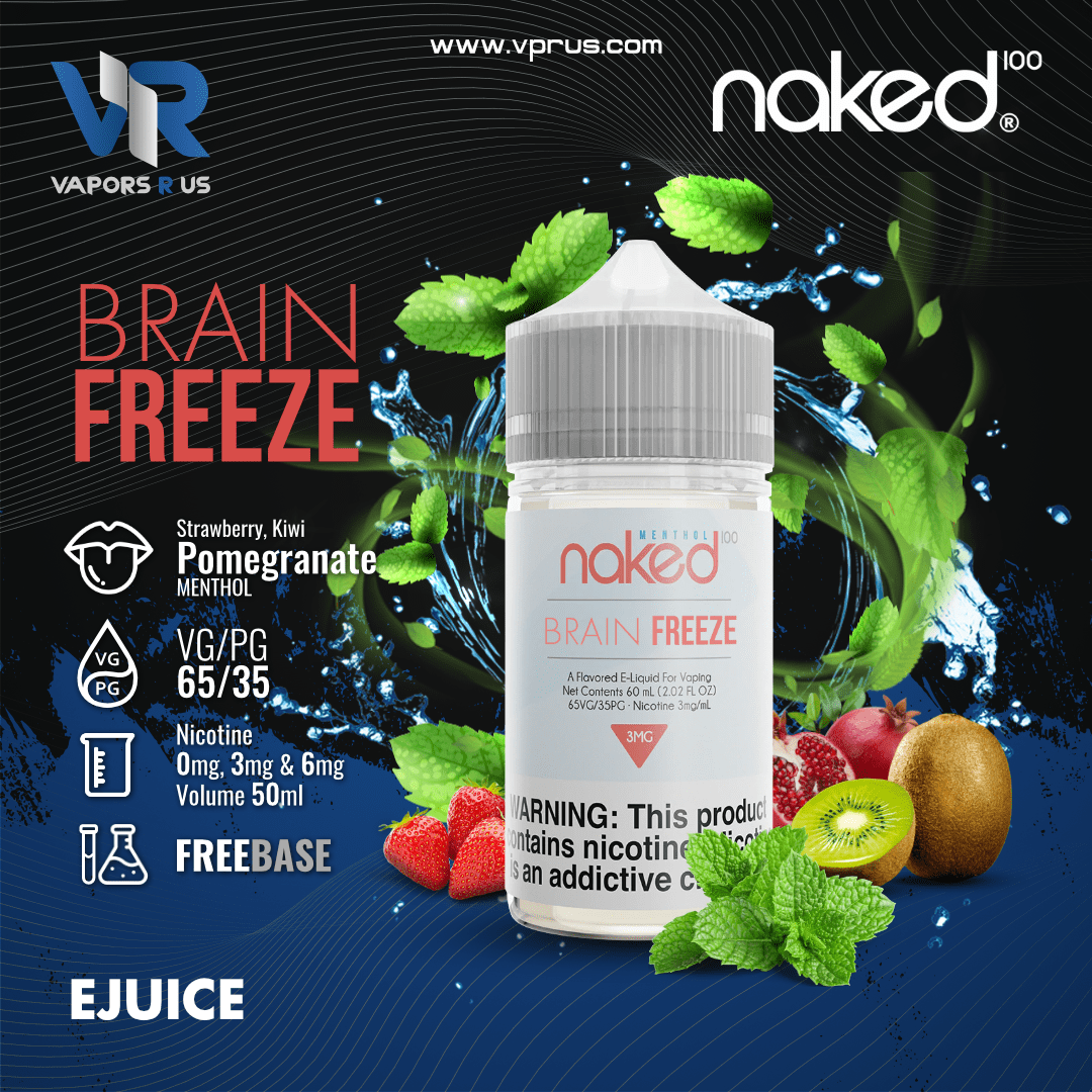 NAKED 100 - Strawberry Pom (Brain Freeze) 50ml | Vapors R Us LLC