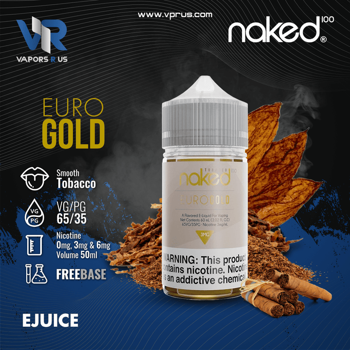 NAKED 100 - Euro Gold 50ml | Vapors R Us LLC