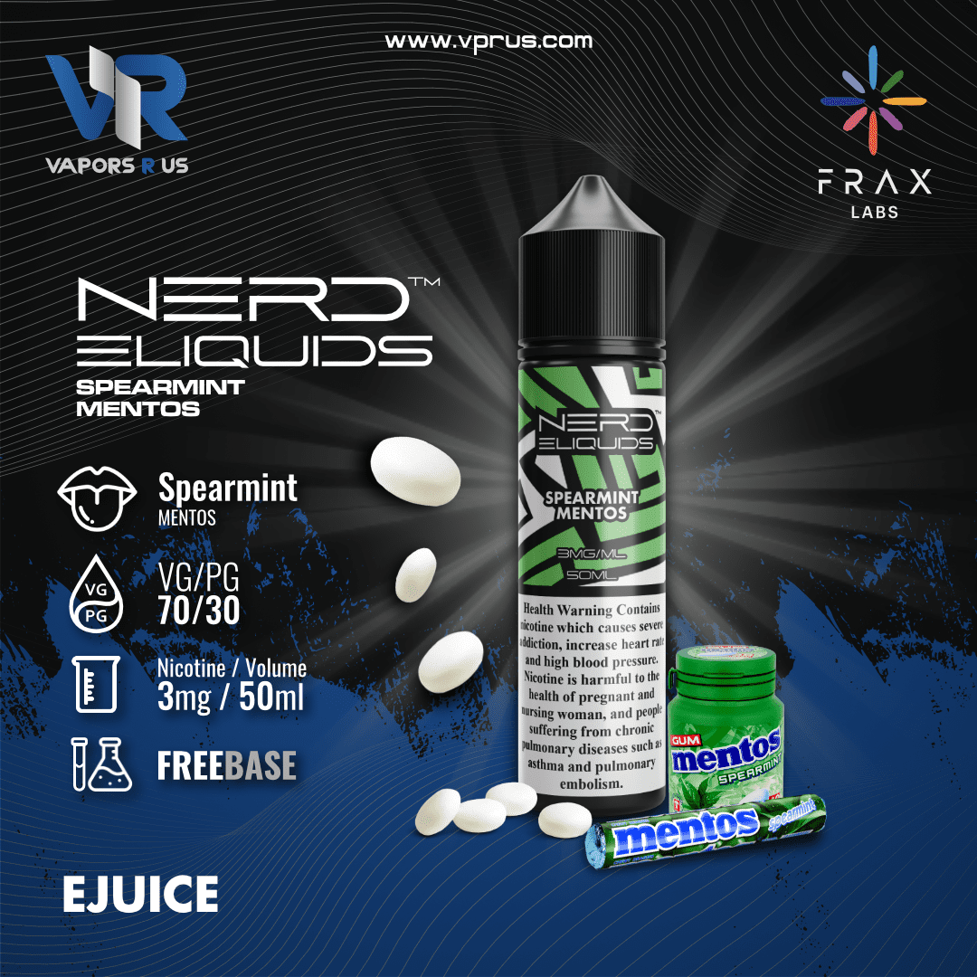 NERD ELIQUIDS - Spearmint Mentos 50ml | Vapors R Us LLC