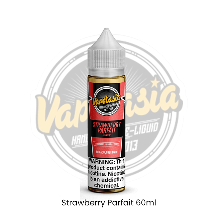 NEW LABEL - Strawberry Parfait 60ml by VAPETASIA