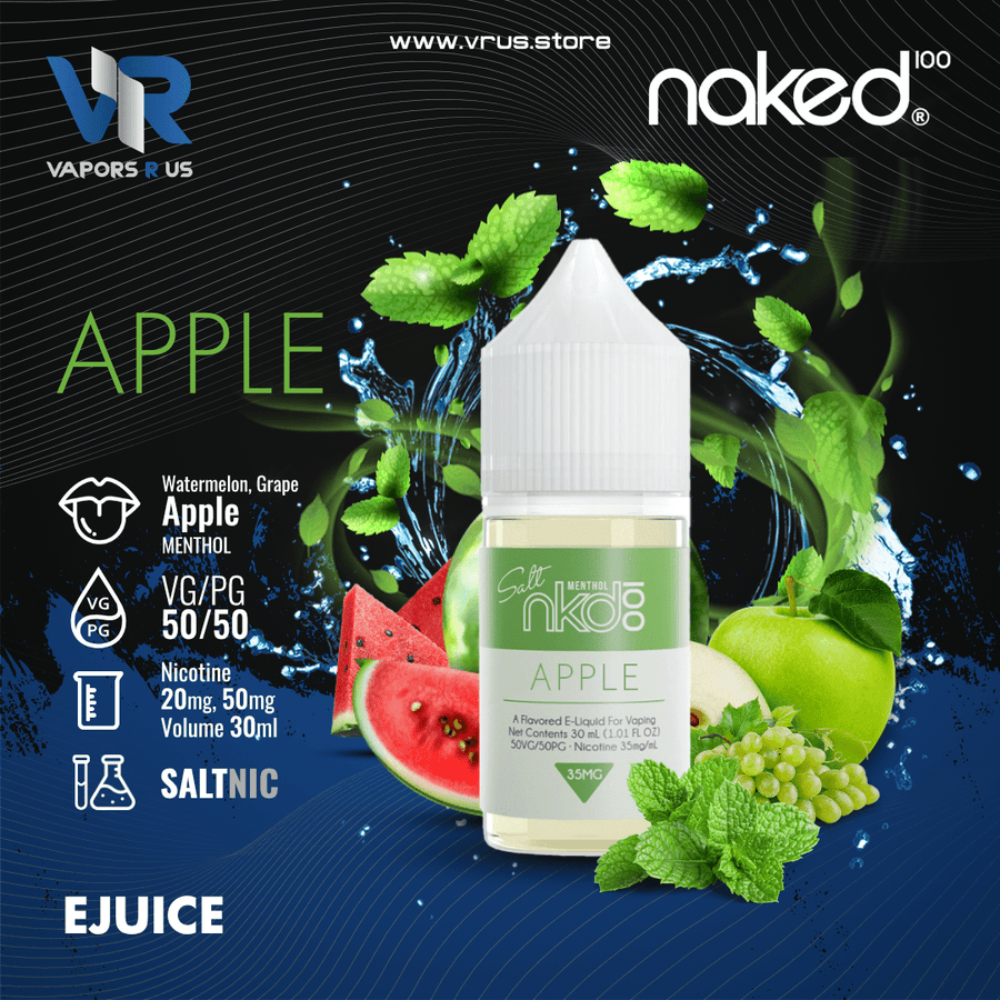 NAKED 100 - Apple Cooler 30ml (SaltNic) | Vapors R Us LLC