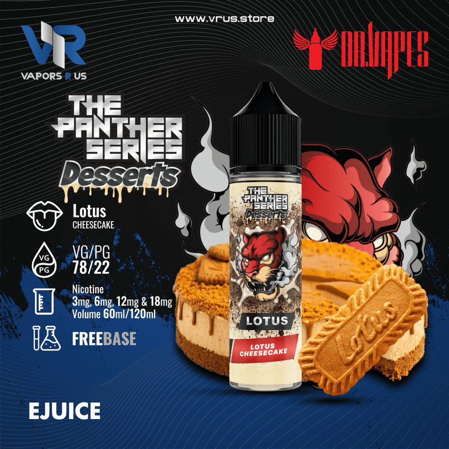 Panther Series Desserts - Lotus Cheesecake (By DR VAPES) | Vapors R Us LLC