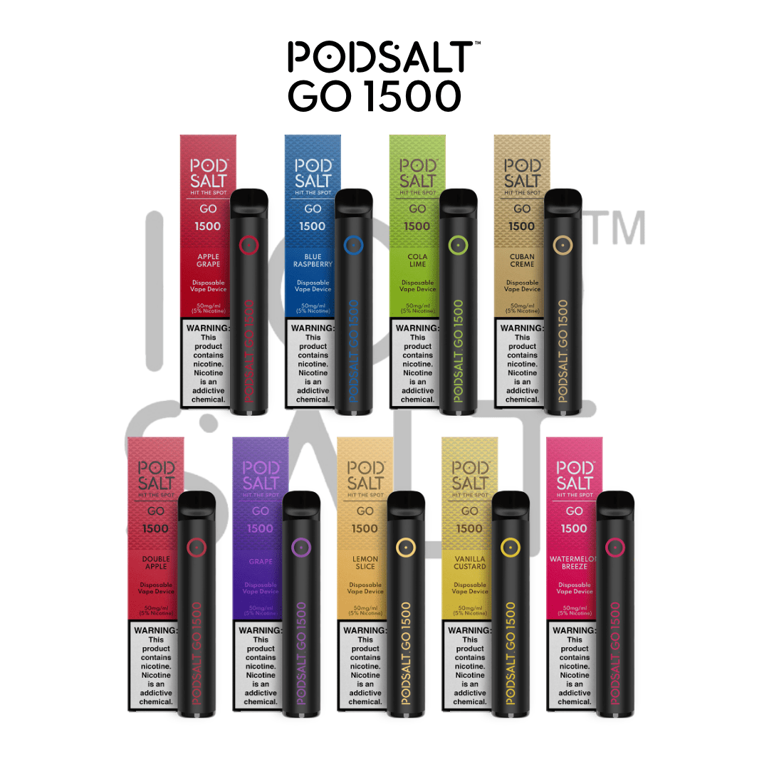 PODSALT - PS GO 1500 Puffs Disposable Device | Vapors R Us LLC