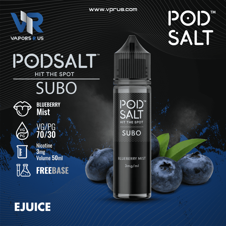 POD SALT SUBO - Blueberry Mist 50ml | Vapors R Us LLC