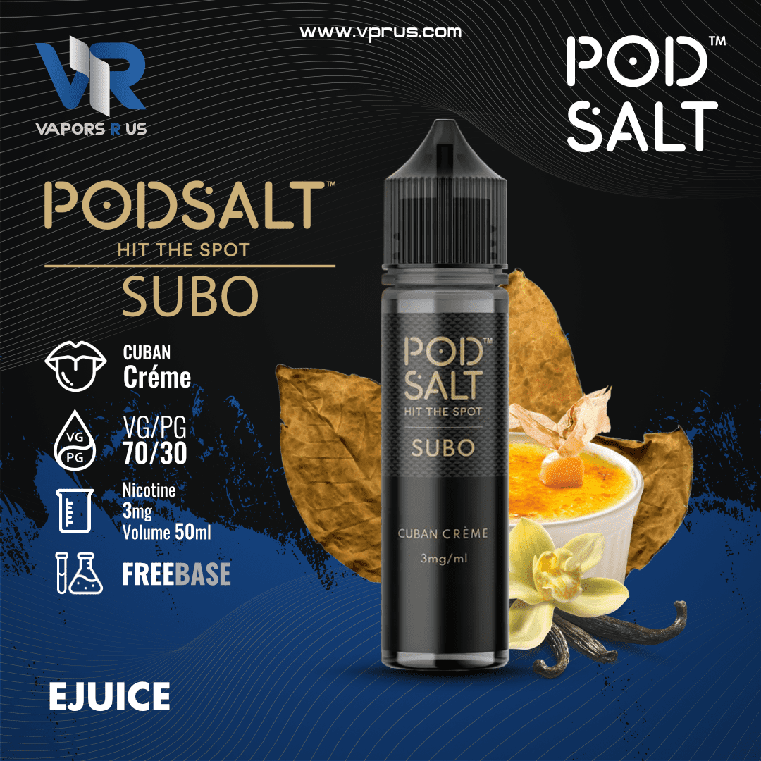 POD SALT SUBO - Cuban Crème 50ml | Vapors R Us LLC