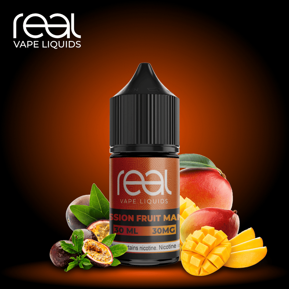 REAL VAPE - Passion Fruit Mango 30ml (SaltNic) | Vapors R Us LLC