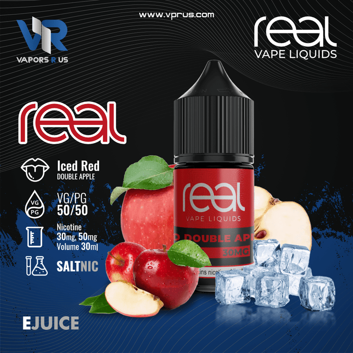 real vape iced double apple 30ml