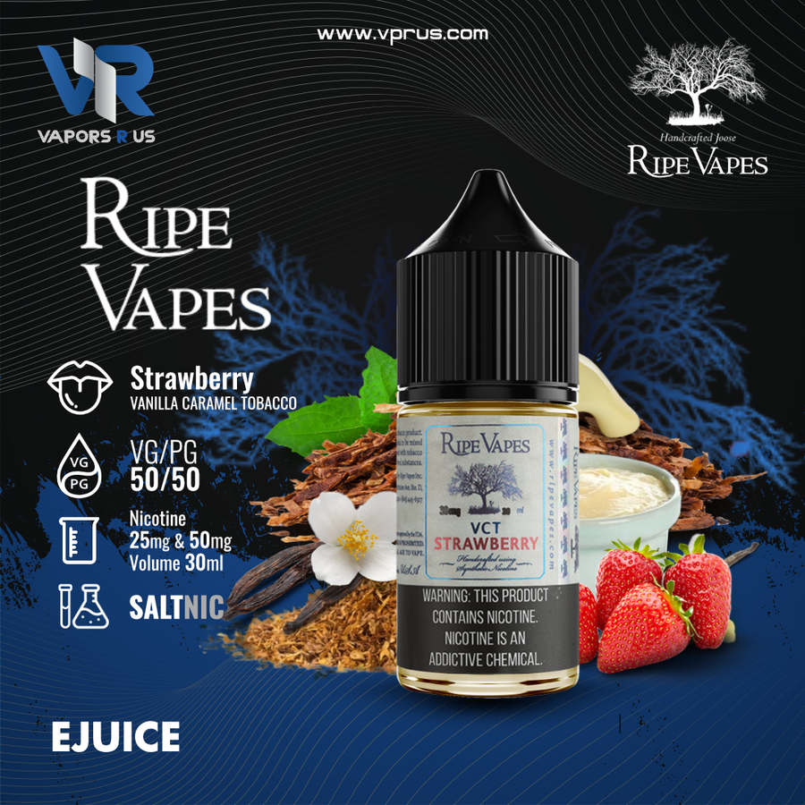 RIPE VAPES - VCT Strawberry 30ml SaltNic