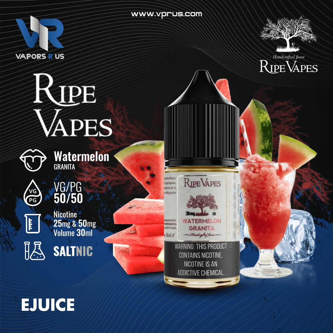 RIPE VAPES - Watermelon Granita 30ml (SaltNic) | Vapors R Us LLC