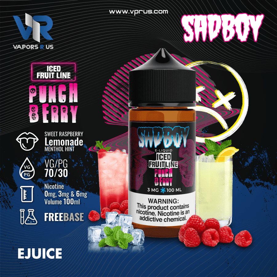 SADBOY - Punch Berry Ice 100ml | Vapors R Us LLC