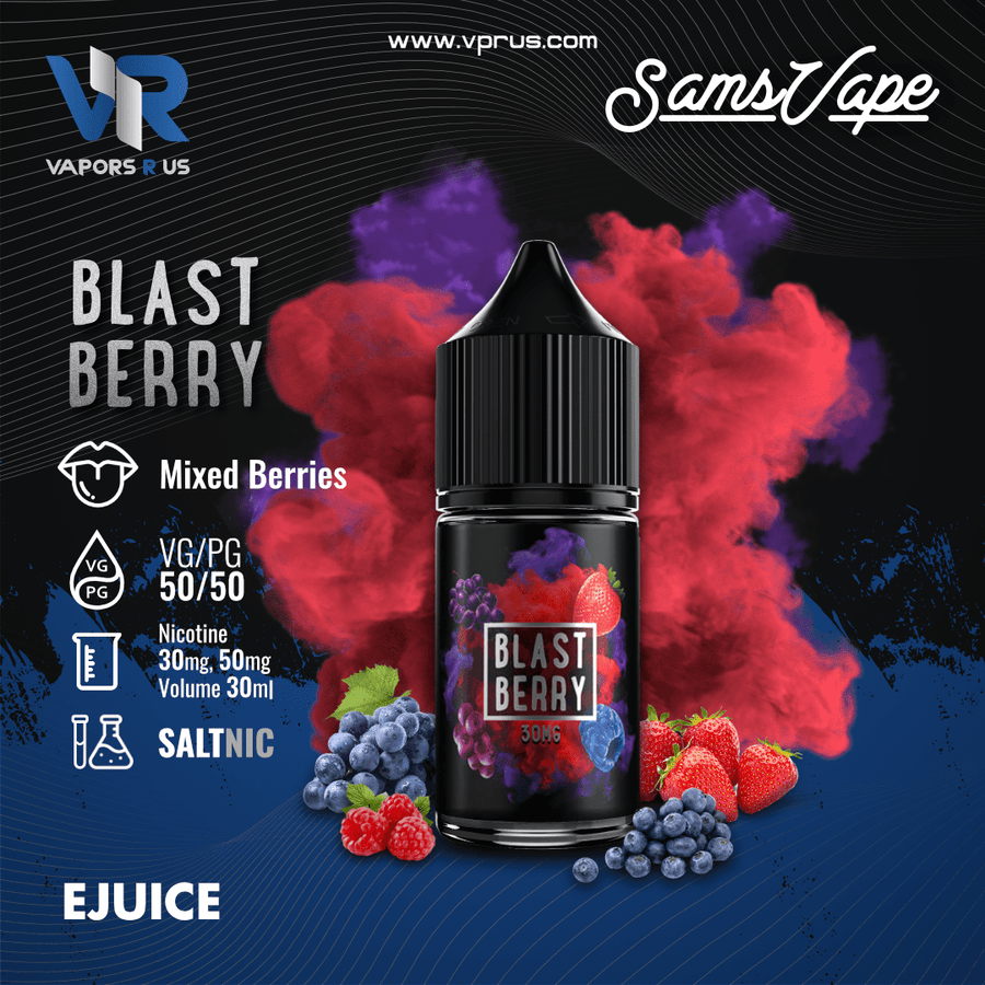 SAM'S VAPE - Blast Berry 30ml (SaltNic) | Vapors R Us LLC