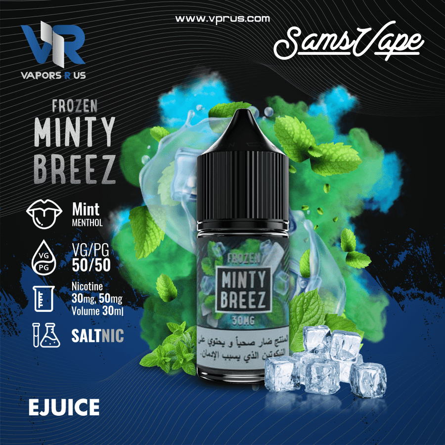 SAM'S VAPE - Frozen Minty Breez 30ml (SaltNic) | Vapors R Us LLC