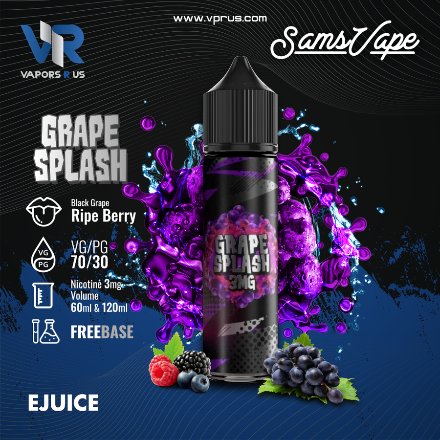 SAMS VAPE - Grape Splash 3mg