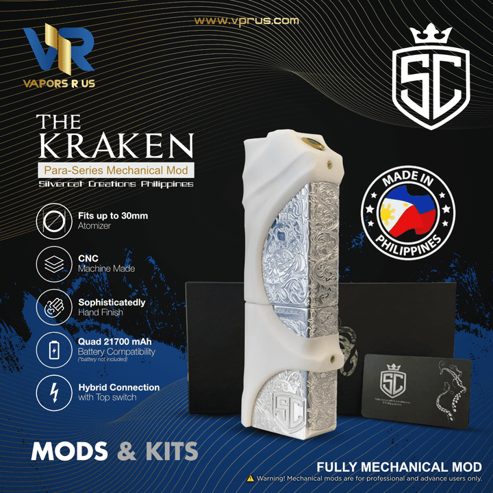 SILVERCAT CREATIONS - The Kraken Para-Series Mechanical Mod