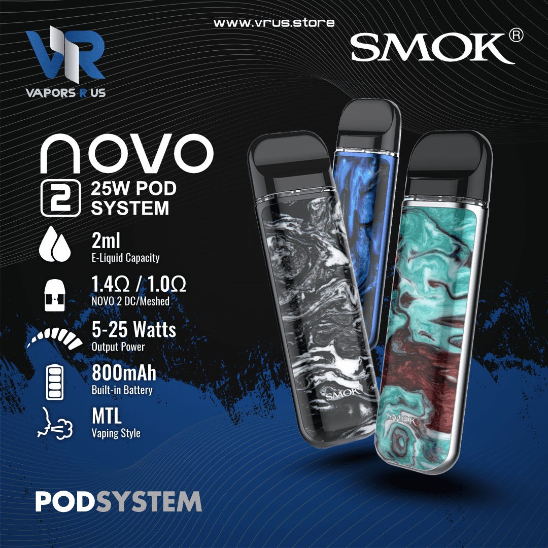 SMOK - NOVO 2 25W POD SYSTEM | Vapors R Us LLC