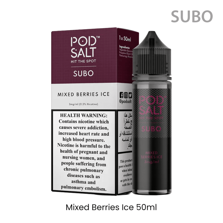 POD SALT SUBO - Mixed Berries Ice 50ml | Vapors R Us LLC