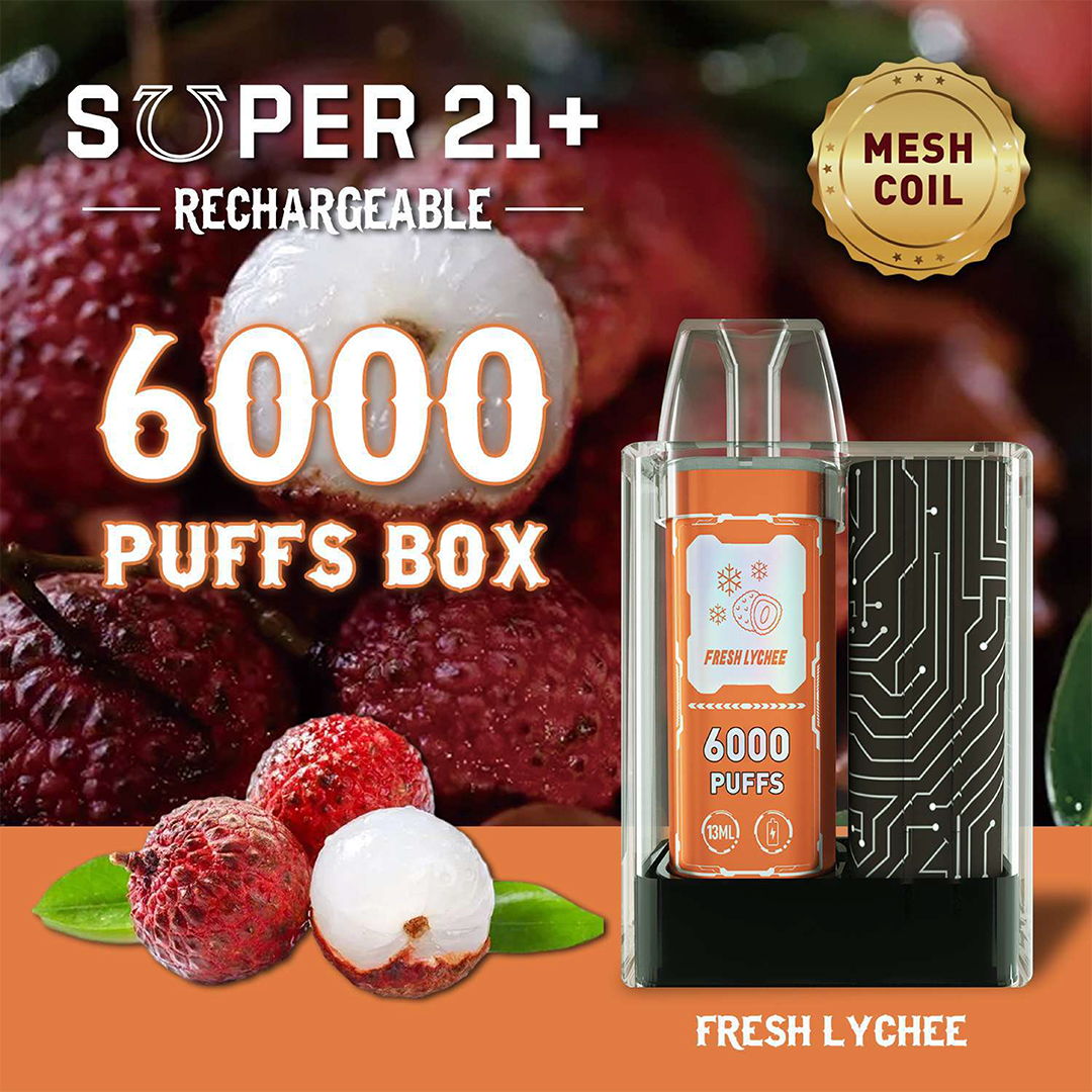 YECOO - SUPER 21+ 6000 Puffs Rechargeable Disposable | Vapors R Us LLC