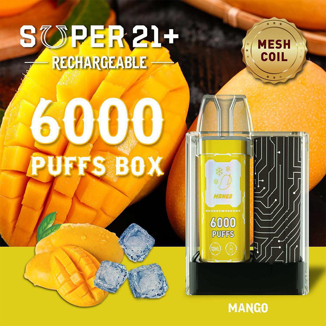 YECOO - SUPER 21+ 6000 Puffs Rechargeable Disposable | Vapors R Us LLC