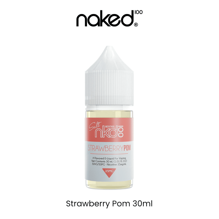 NAKED 100 - Strawberry Pom (Brain Freeze) 30ml (SaltNic) | Vapors R Us LLC