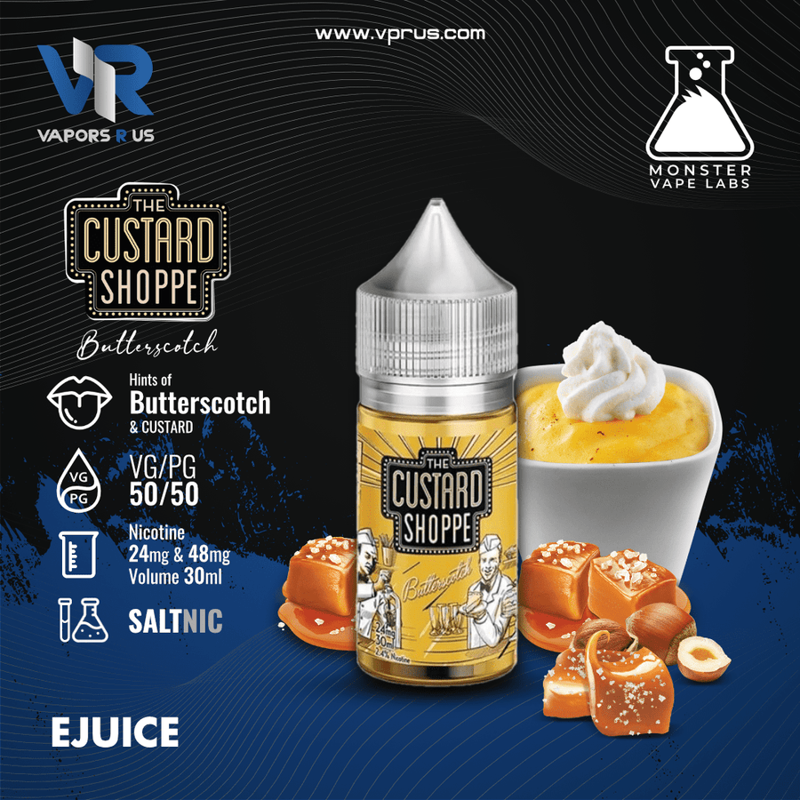 THE CUSTARD SHOPPE - Butterscotch 30ml (SaltNic) | Vapors R Us LLC