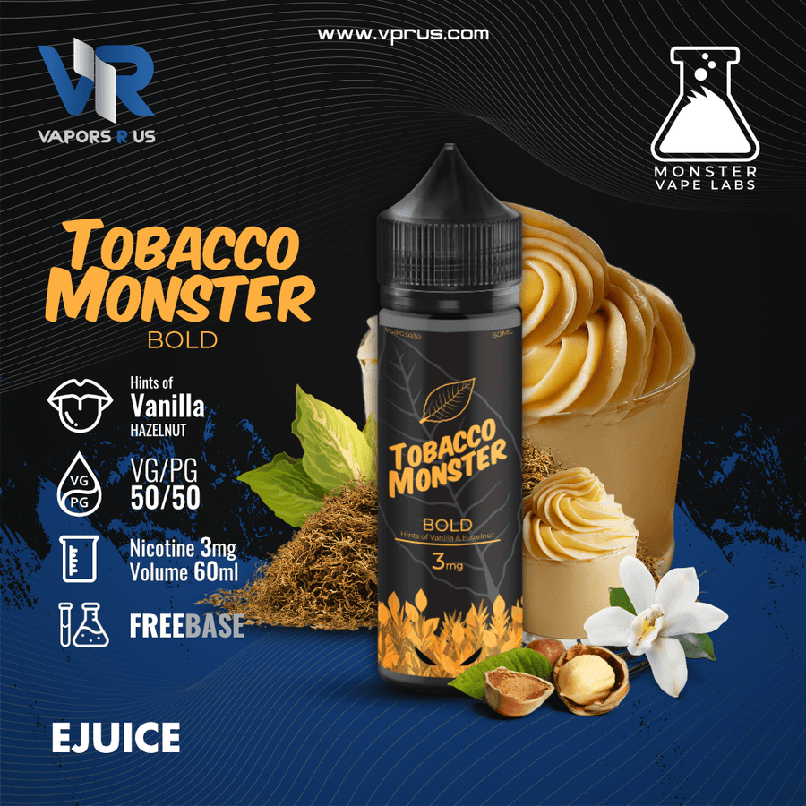 TOBACCO MONSTER - Bold 3mg | Vapors R Us LLC