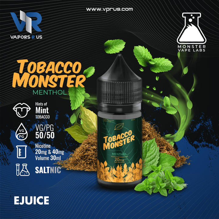 TOBACCO MONSTER - Menthol 30ml (SaltNic) | Vapors R Us LLC