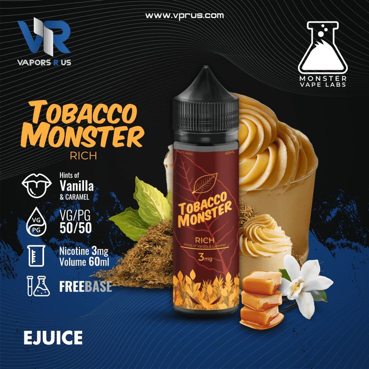 TOBACCO MONSTER - Rich 3mg | Vapors R Us LLC