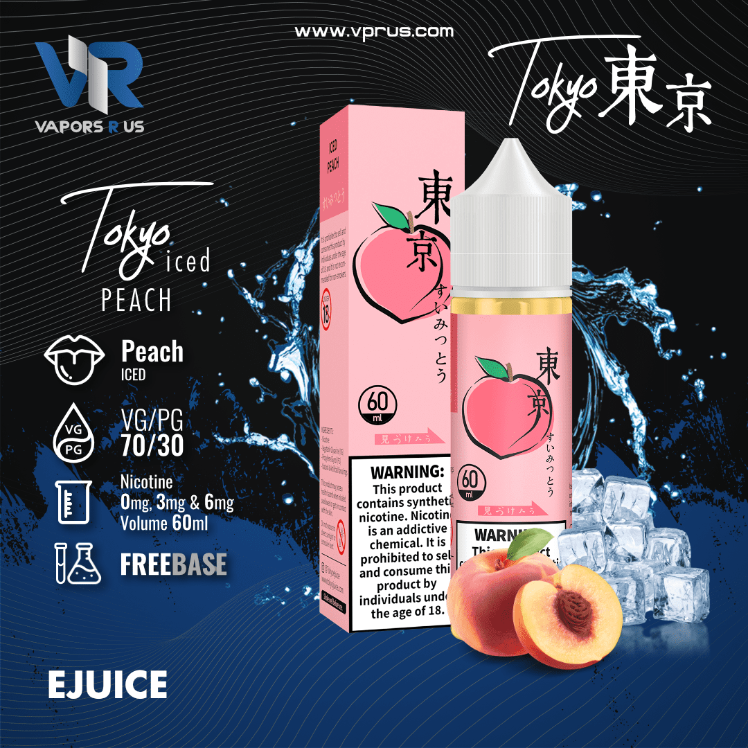 TOKYO - Iced Peach 60ml | Vapors R Us LLC