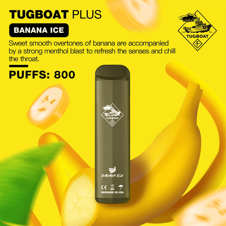 TUGBOAT - PLUS Disposable Pod Device 800 PUFFS | Vapors R Us LLC