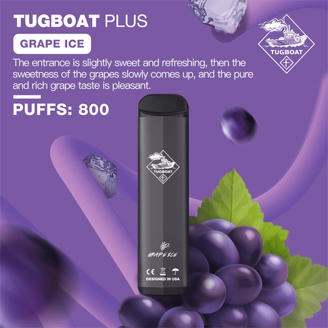 TUGBOAT - PLUS Disposable Pod Device 800 PUFFS | Vapors R Us LLC