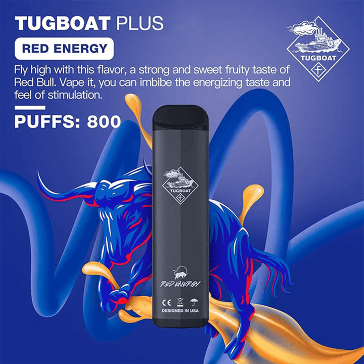 TUGBOAT - PLUS Disposable Pod Device 800 PUFFS | Vapors R Us LLC