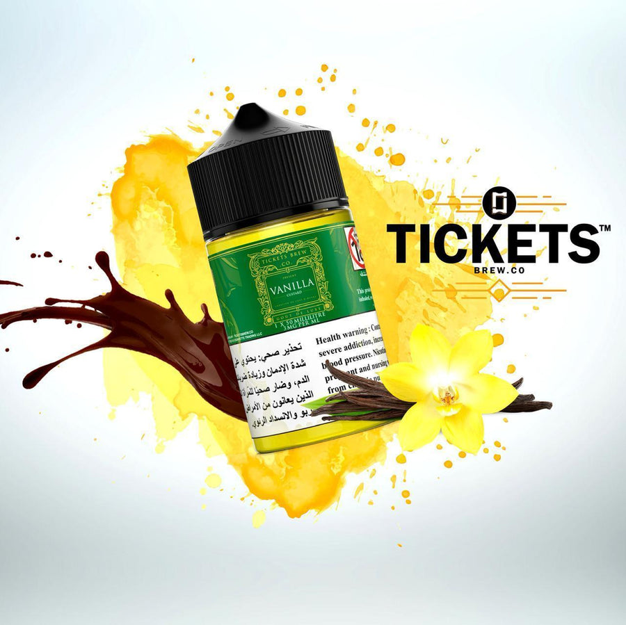TICKETS E JUICE - VANILLA CUSTARD 50ML