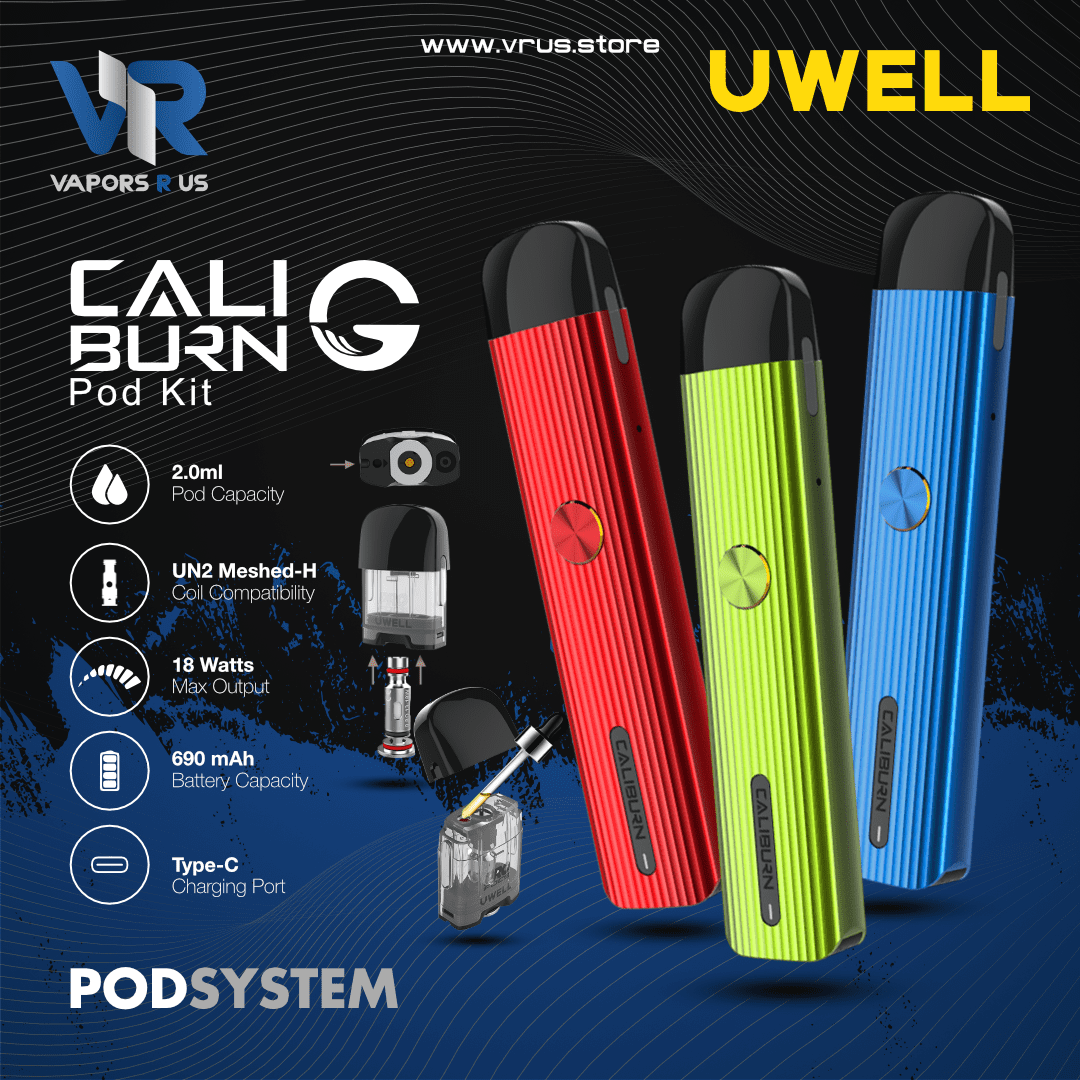 UWELL - Caliburn G Pod Kit | Vapors R Us LLC