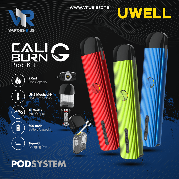 UWELL - Caliburn G Pod Kit | Vapors R Us LLC