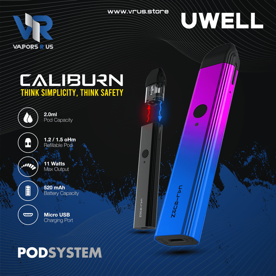 UWELL - Caliburn 11W Pod System | Vapors R Us LLC