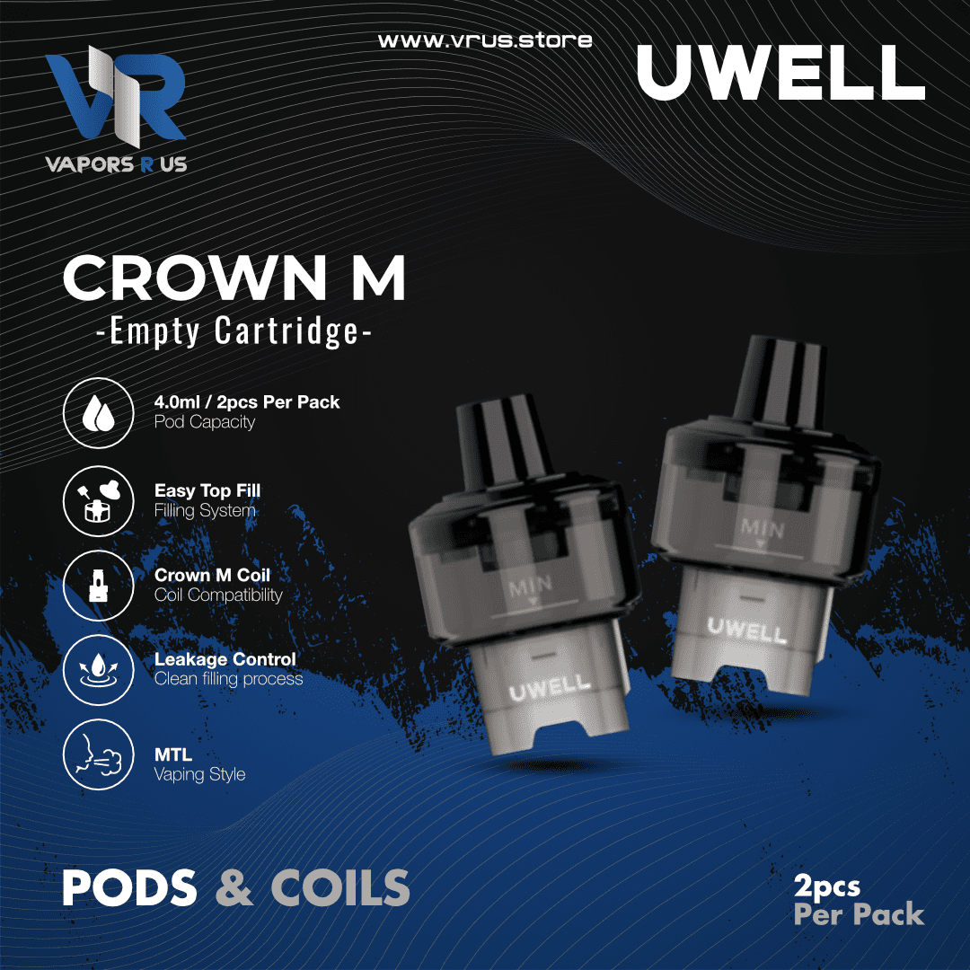 UWELL - Crown M Cartridge 2pcs/Pack | Vapors R Us LLC