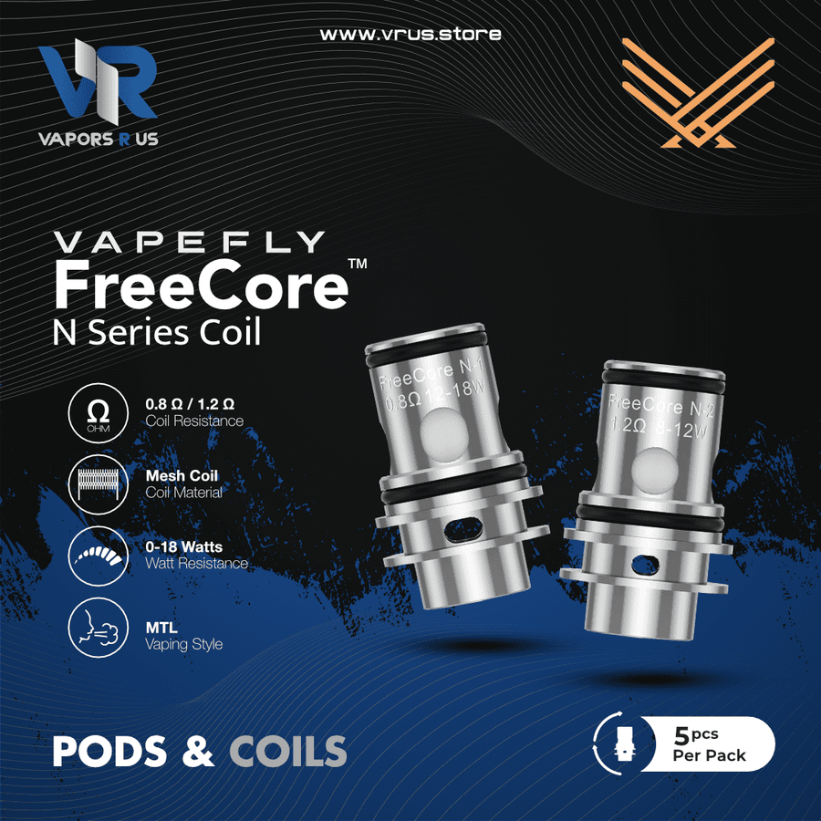 VAPEFLY - FreeCore N Coil 5PCS/Pack (For Nicolas II) | Vapors R Us LLC